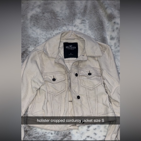 Hollister Jackets & Coats Holister Cropped Corduroy Jacket Poshmark